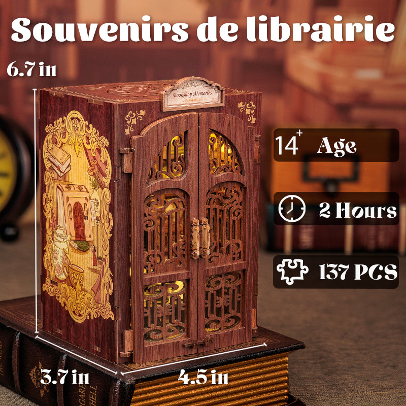 Cutebee Book Nook Kit/Souvenirs de la librairie