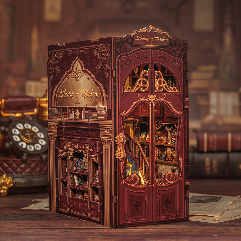 Cutebee Book Nook Kit/Library of Wisdom