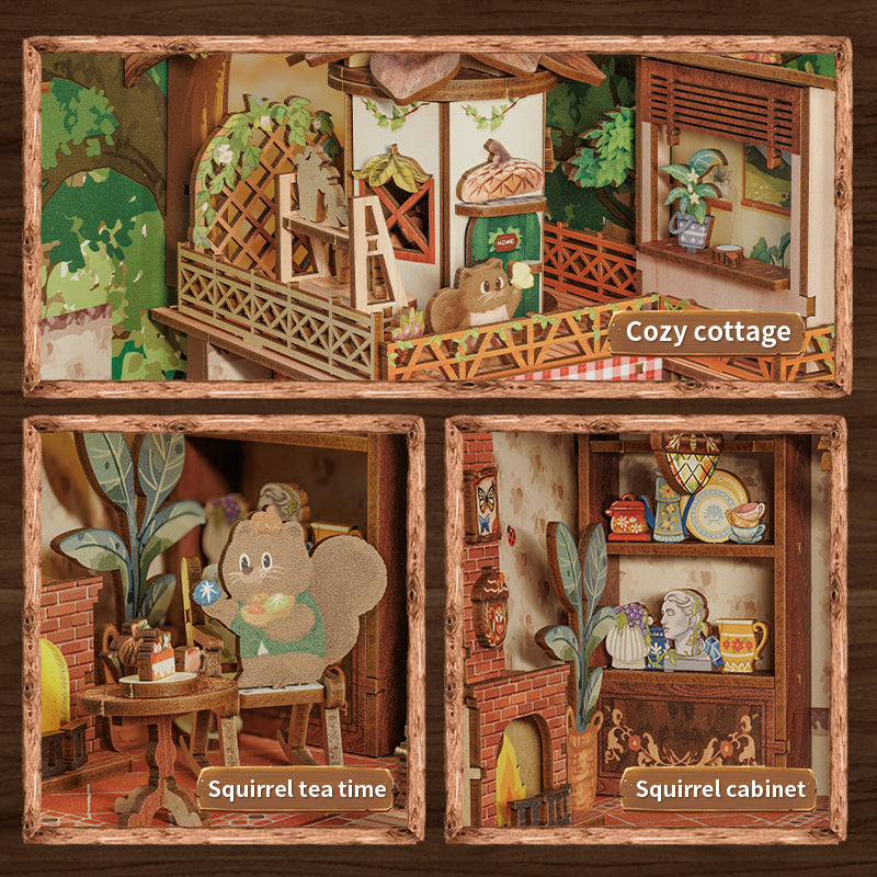 Cutebee Book Nook Kit | Squirrel Collector