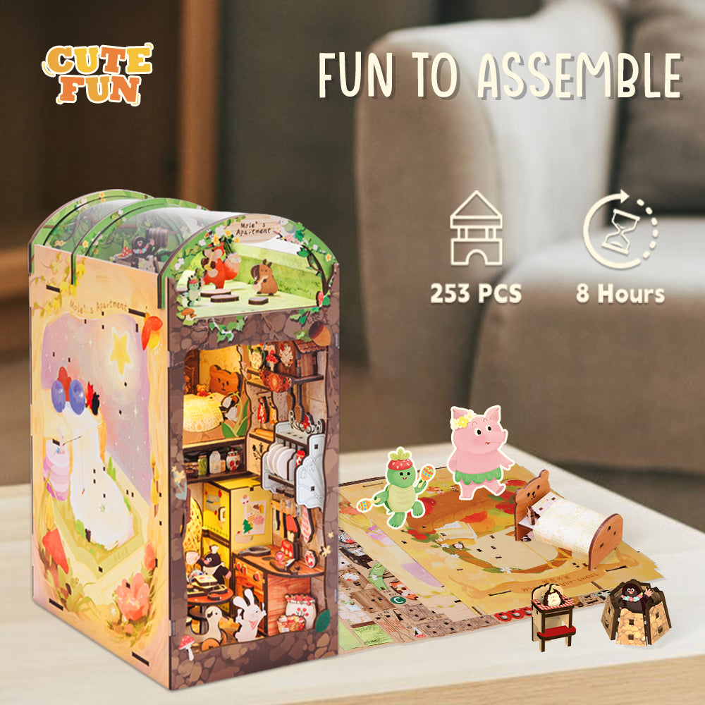 Cutebee Book Nook Kit/Mole Apartment 