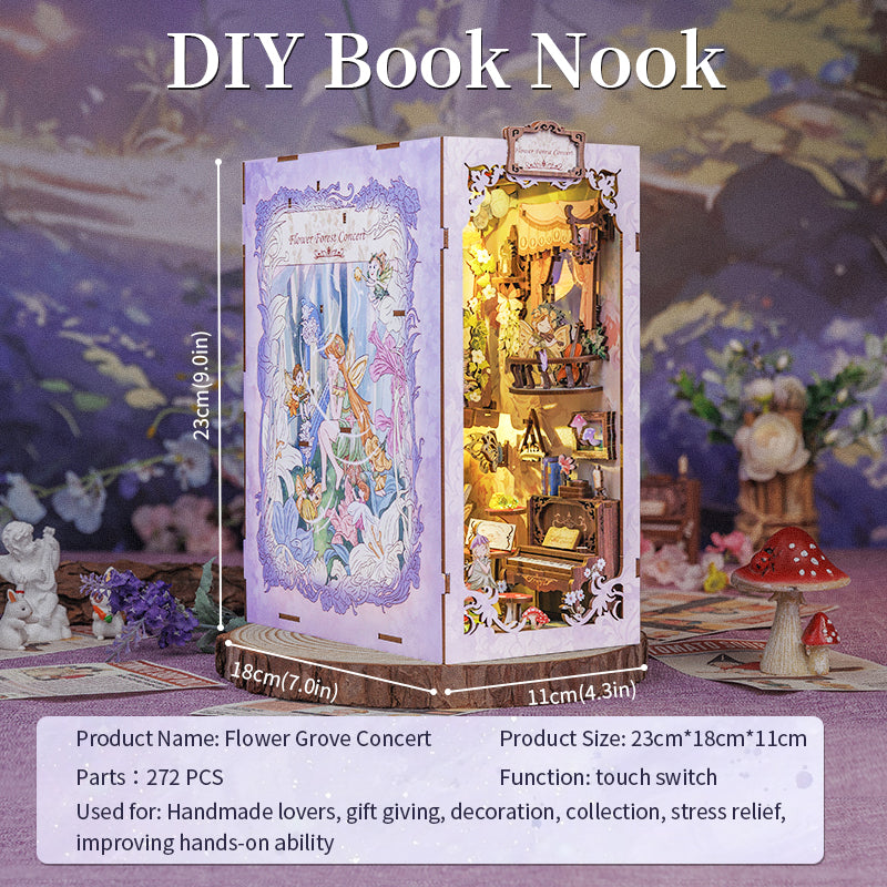 Cutebee Book Nook Kit/Flower Forest Concert